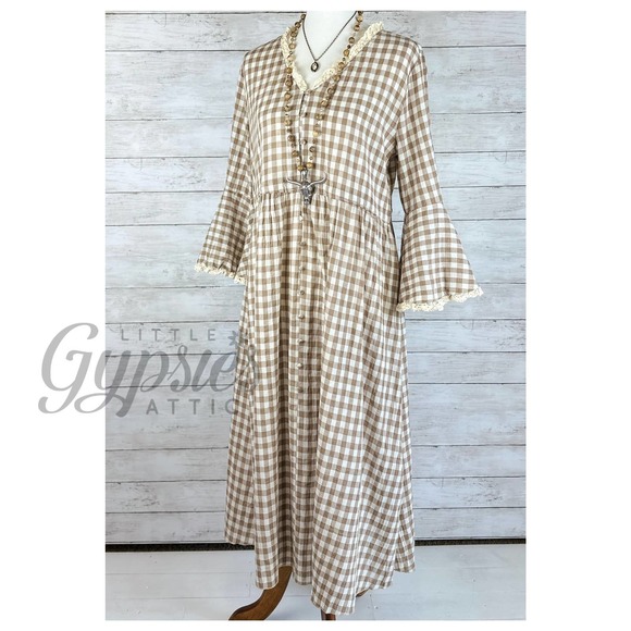 POL DISCOUNTED Farmhouse Vintage Prairie Dress - Picture 4 of 15